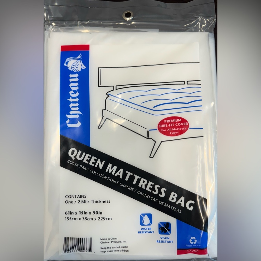 Chateau Mattress Protector Cover- queen size for moving + storage FREE SHIPPING